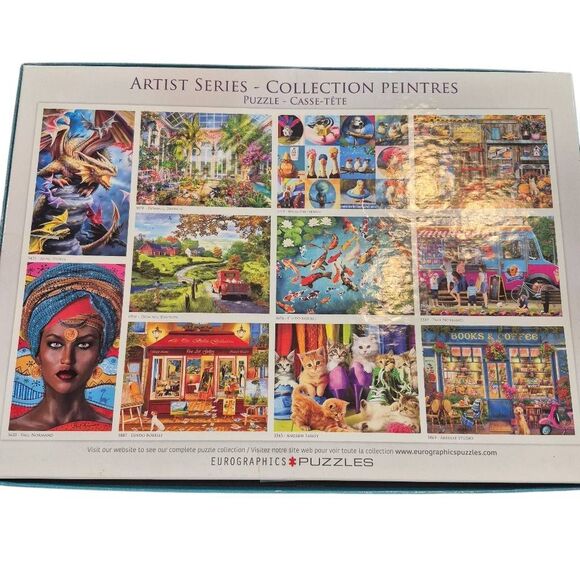 Eurographics The Old Bookstore 1000 pc Jigsaw Puzzle USED - Picture 4 of 9